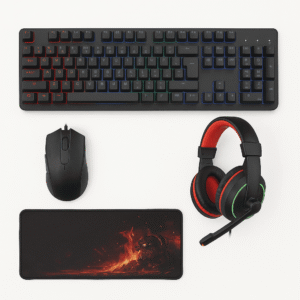 combo gamer imice teclado, mouse, audi