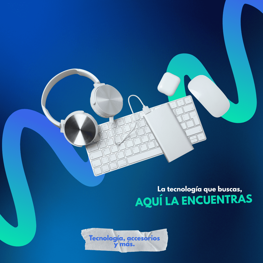 Sobre Nosotros 3 Post para Instagram tienda de tecnologia moderno creativo colorido degradado azul verde blanco 2