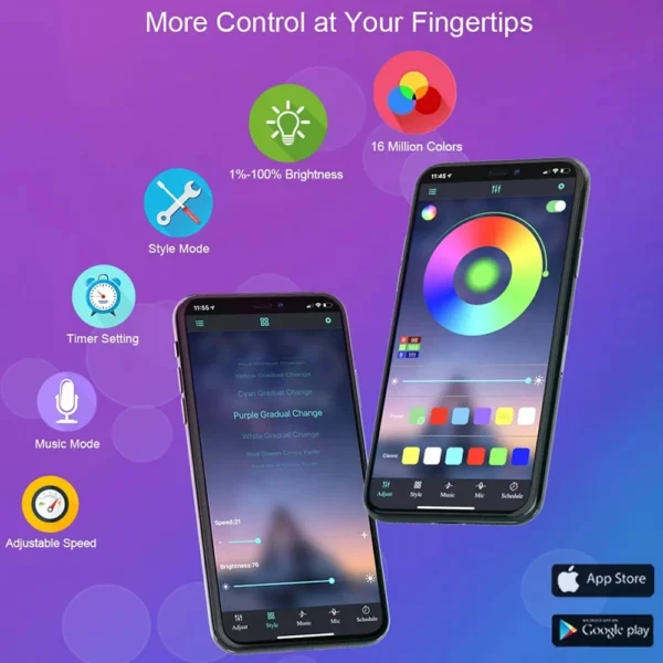 Tiras de LED Bluetooth Inteligentes