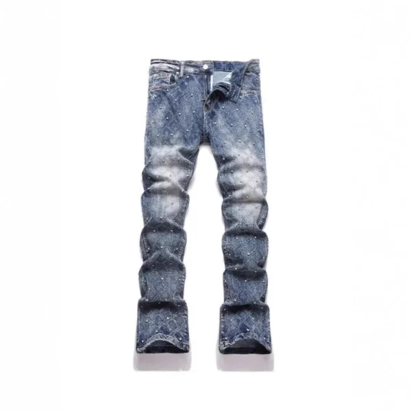 Jeans vaquero con brillos